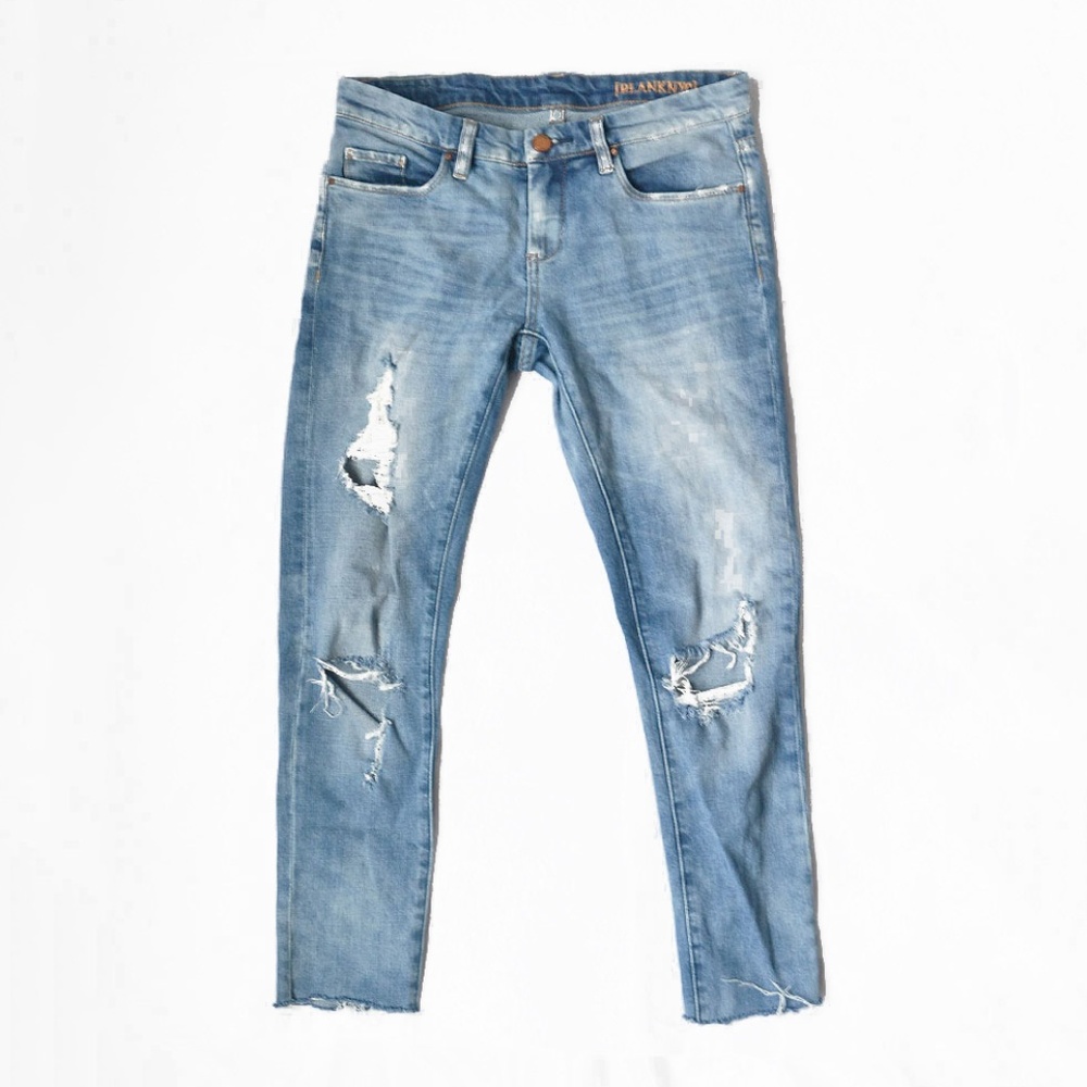 BLANKNYC Skinny Classique Distressed Ankle Jeans